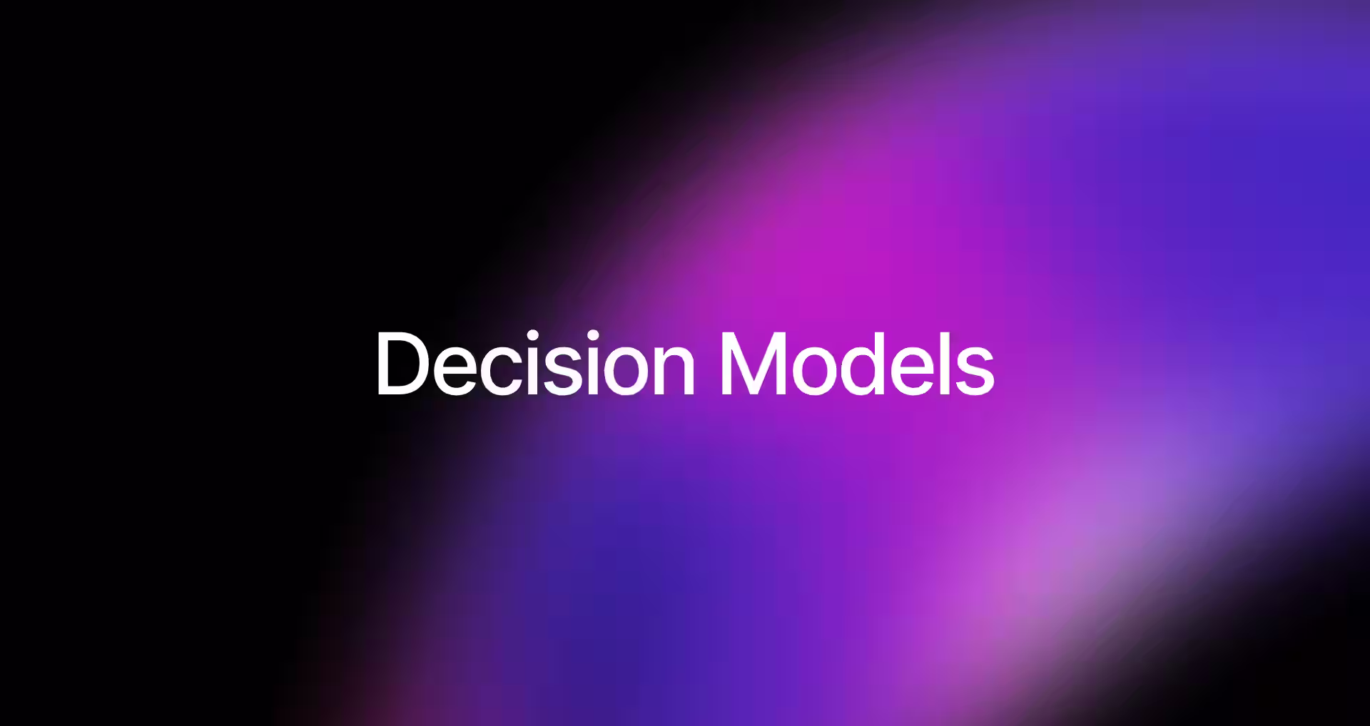 Building more efficient AI applications with decision models