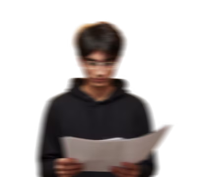 Artistic representation of Zack reading