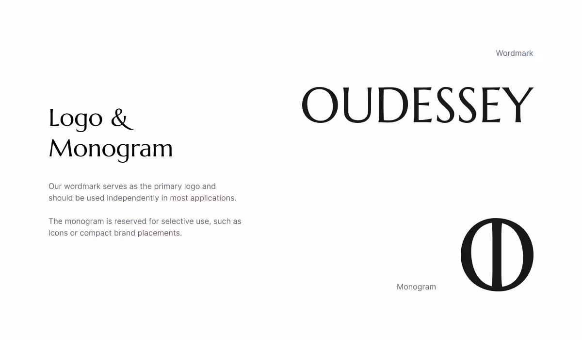Logo and monogram design for the fragrance brand